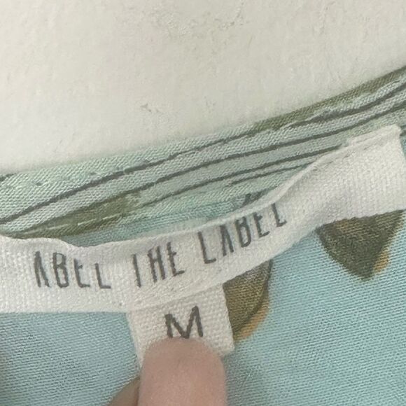 Able The Label Floral Hi/Lo Hem Maxi Dress M - Picture 6 of 7